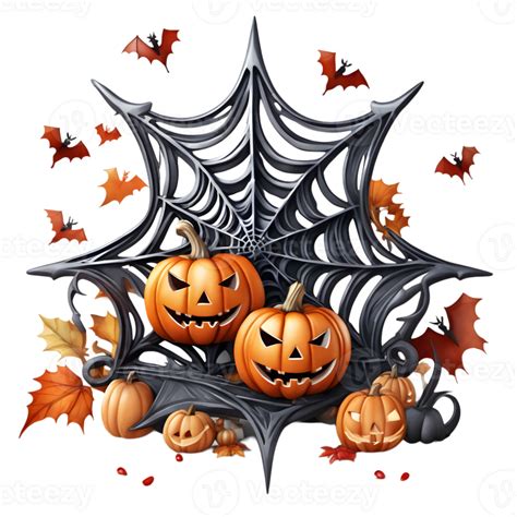 Happy Halloween Day Clipart, Halloween Day composition, Generative AI ...