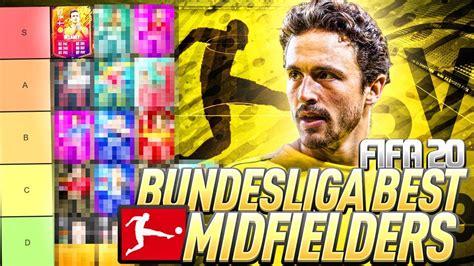 Tier List Bundesliga Best Midfielders Fifa Ultimate Team Youtube