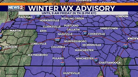 TN Winter Storm: Wintry mix expected across Middle Tennessee with ice ...