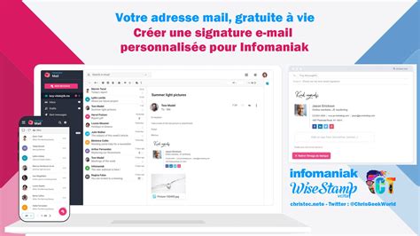 Cr Er Une Signature Email Personnalis E Pour Infomaniak