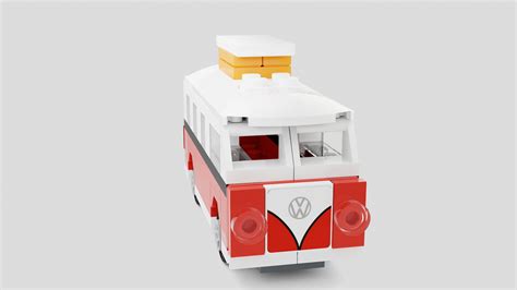 Free Lego Creator Vw T1 Campervan 40079 3d Turbosquid 2047662