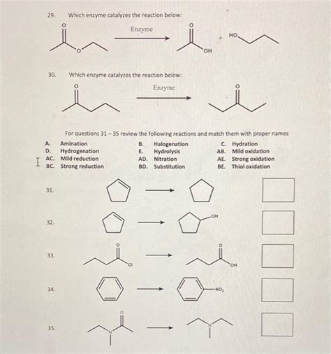 Solved 29 Which Enzyme Catalyzes The Reaction Below OH Chegg