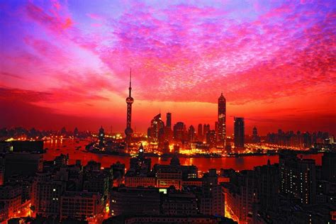 shanghai, skyscraper, cityscape, hd, photography, world HD Wallpaper