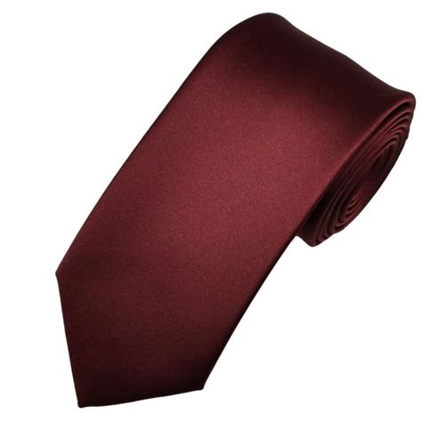 Plain Burgundy Red Men S Satin Tie From Ties Planet UK