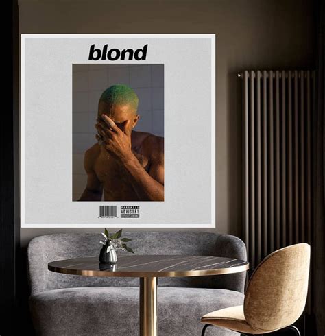 Frank Ocean Blonde Album Cover Music Fancier Audiophile High Etsy