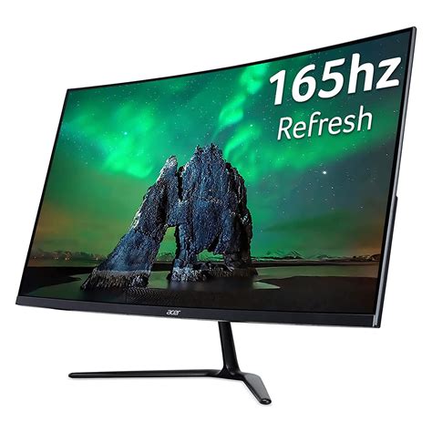 Acer Ed320qr P 31 5 Full Hd Va 165hz Gaming Curved Monitor Um Je0ee P04 Ccl