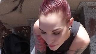 Fake Cop Bangs Tattooed Sexy Redhead Babe Outdoor Hq Porn