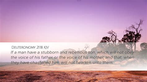 Deuteronomy 21 18 KJV Desktop Wallpaper If A Man Have A Stubborn And