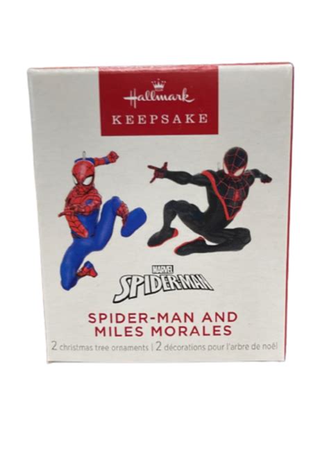 Hallmark 2023 Keepsake Mini Marvel Spider-Man and Miles Morales Orname – I Love Characters