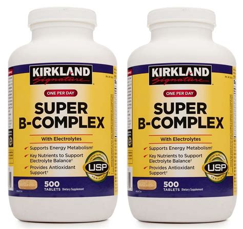 Kirkland Signature Super B Complex 1000 Tablets Pack Of 2 With