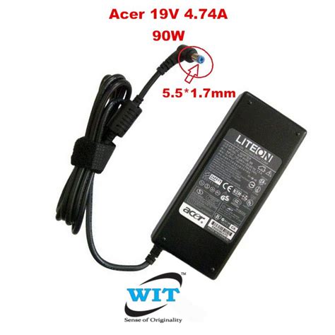 Acerhiproliteon 19v 474a 90w Port 55mm17mm Original Ac Power Adapter Or Charger For