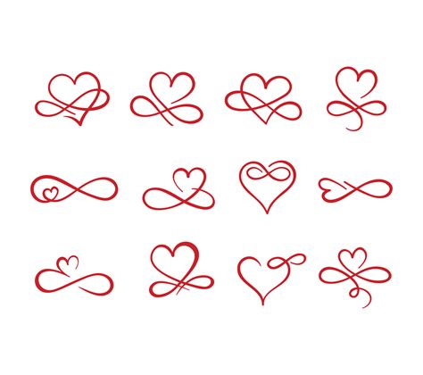 hand drawn infinity heart vector 21220132 Vector Art at Vecteezy