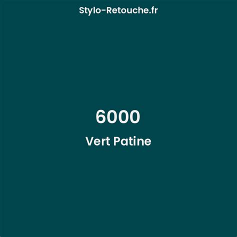 RAL 6000 Vert Patine Opaque En Stylo Retouche Stylo Retouche Fr