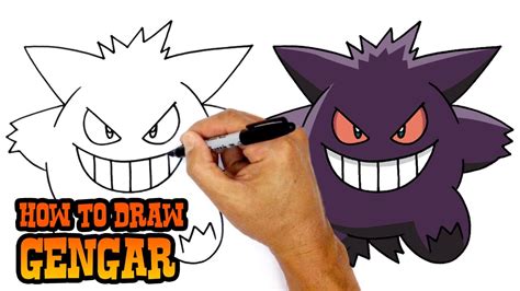 How To Draw Pokemon Gengar Youtube