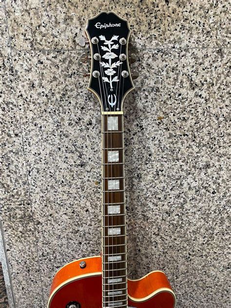 Epiphone Emperor Swingster Hollowbody Electric Guitar Rw Neck Sunrise Orange Music And Media