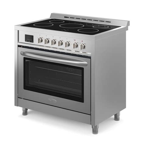 Koolmore 36 Inch Professional All Electric Range Stainless Steel With Legs 43 Cuft Km Fr36ee