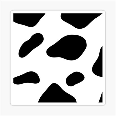 Cow Print Sticker For Sale By Amandazdesigns Redbubble