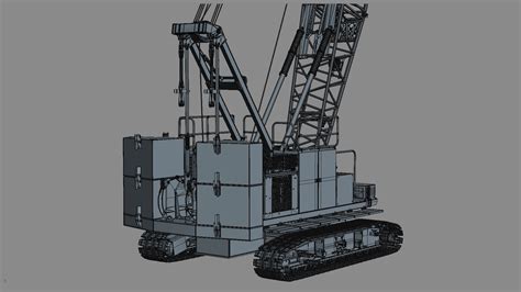 Manitowoc MLC100 Crawler Crane 3D model | CGTrader