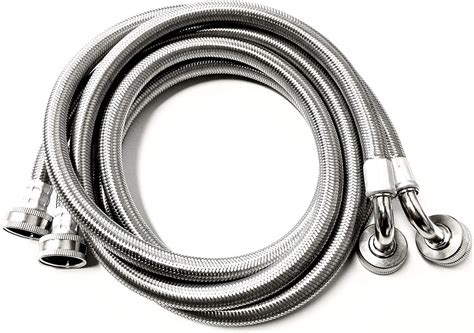 Amazon Pack Premium Stainless Steel Washing Machine Hoses Ft