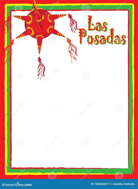 Las Posadas Spanish Background for Poster or Invitation Stock Vector ...