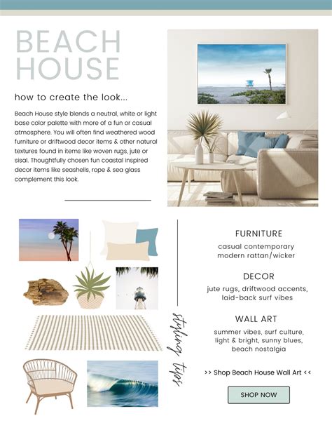 Coastal Home Decor Guide | Instant Download - MK Envision Galleries