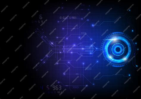 Premium Vector Blue Futuristic Game Circuit Technology