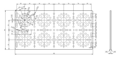 192mm X 96mm Flat Bracket 2 Pack Studica Robotics