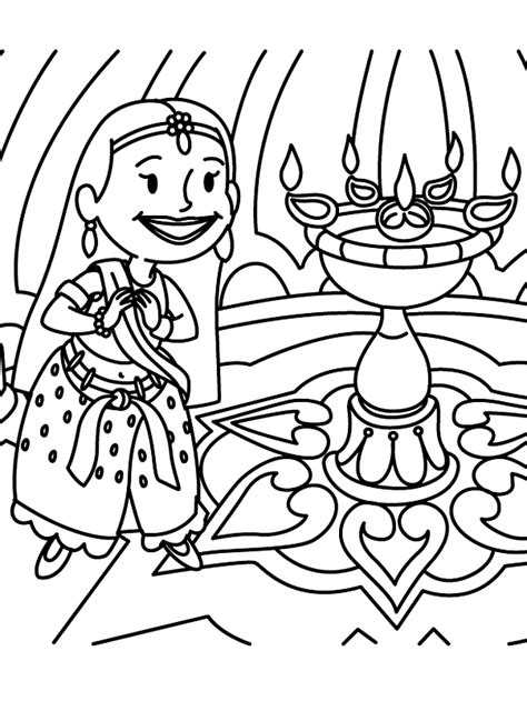 Diwali Coloring Pages (5) - Coloringkids.org