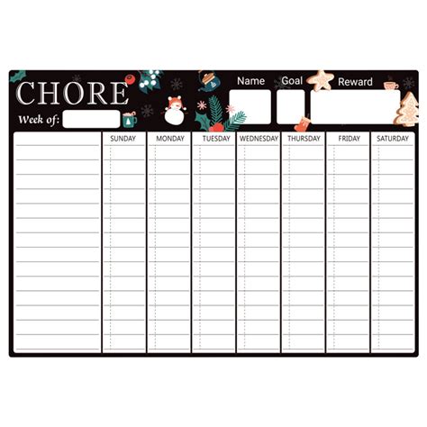 YiBai Magnetic A3 Monthly Schedule Customized Refrigerator Sticker