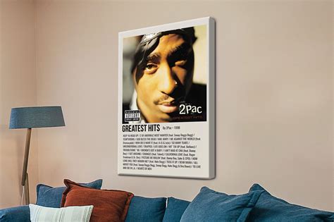 Tupac Greatest Hits Album Cover Art Blue Horizon Prints Australia