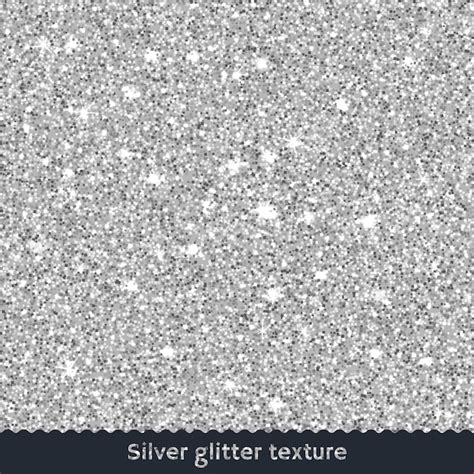 Premium Vector | Silver glitter texture