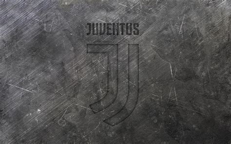 Download Wallpapers Juventus New Logo Metal Texture New Emblem