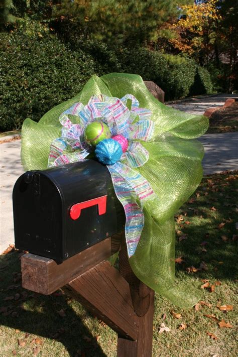 Mailbox Decor Etsy 44 00 Mailbox Decor Deco Mesh Wreaths Spring