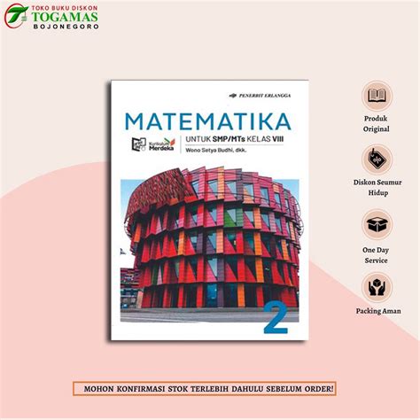 Jual Buku Kurikulum Merdeka Matematika Jilid Kelas Erlangga