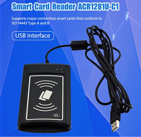 Dual Interface Usb Nfc Ic Chip Tablet Pc Iso 7816 Smart Card Reader Writer Acr1281u C1 Buy