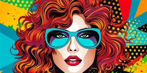 Premium Photo 80s Retro Illustration Of A Woman In Vibrant Colors