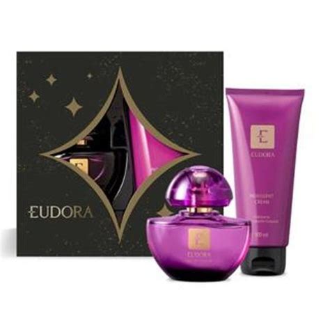 Kit Presente Eudora Roxo EDP Miniatura Kit De Perfume Magazine Luiza