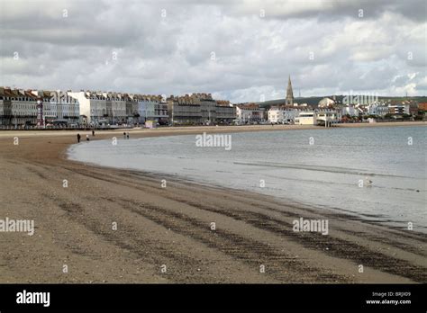 Weymouth Esplanade And Beach Stock Photo Alamy