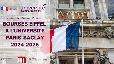 Bourses Eiffel à l Université Paris Saclay 2024 2025