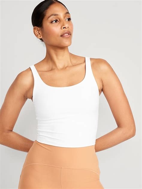 Light Support PowerSoft Longline Sports Bra Old Navy