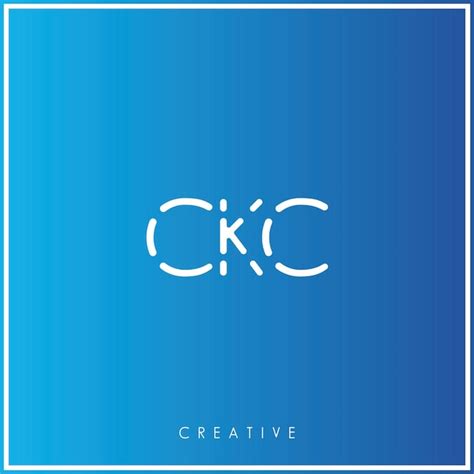 Ckc premium vector último diseño de logotipo diseño creativo de