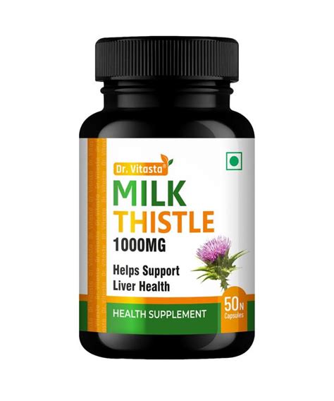 Dr Vitasta Milk Thistle Liver Detox Formula For Healthy Liver For