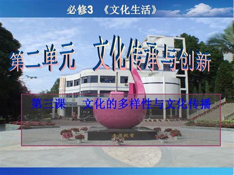 文化第三课文化多样性与传播word文档在线阅读与下载无忧文档