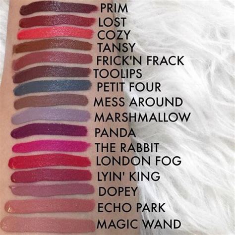 New Colourpop Ultra Satin Lips Swatches Colourpop Lip Swatches