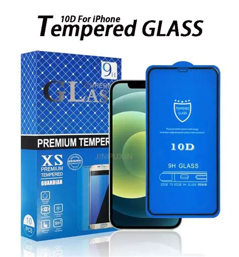 Curved Edge Full Size Tempered Glass For IPhone 14 11 12 13 9H Full