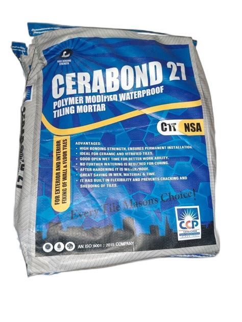 Cera Chem Cerabond Waterproof Tile Jointing Mortar At Rs Bag In