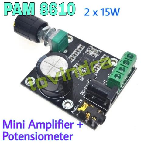 Jual Pam Mini Amplifier Modul Potensio V A Stereo Dual Channel