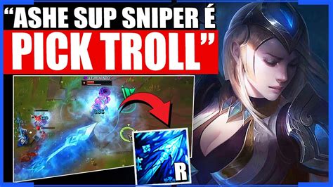 Ashe Sniper Kk Como Jogar De Ashe Sup E Dominar A Botlane N O