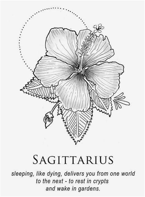 Details Sagittarius Birth Flower Tattoo Super Hot In Cdgdbentre