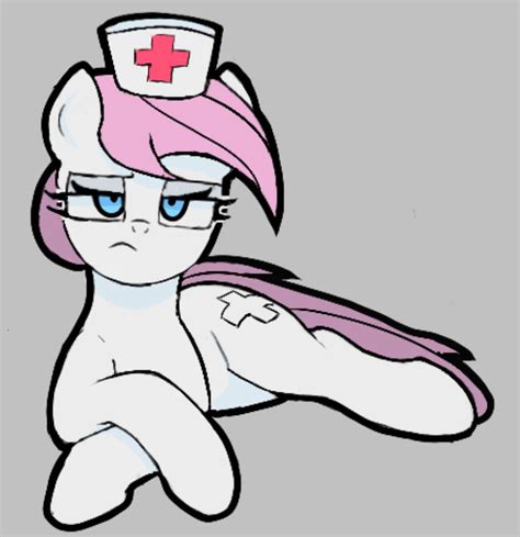 Safe Artist Ponconcarnal Nurse Redheart Earth Pony Pony